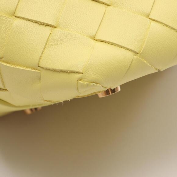 Bottega Veneta Candy Wallace Intrecciato Handbag, Leather, Women's, Yellow, 7... - Picture 5 of 5